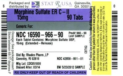 Label Image (Morph Sulf Er Cii 15 mg Label)